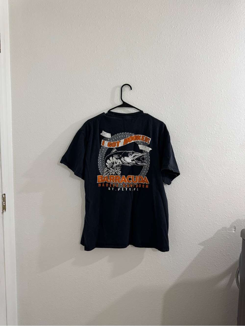 Black fishing shirt